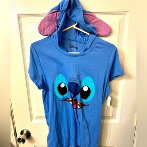 NWT Size L Stitch cosplay hoodie tee